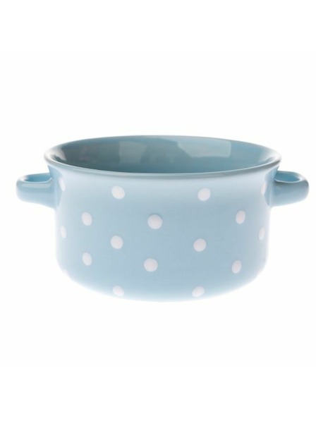 Casa de Engel Keramična posoda - svetlo modra z pikami, 6/24