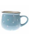Casa de Engel Keramična skodelica - svetlo modra s pikami, 770ml, 6/24
