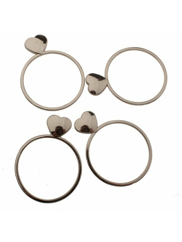 Casa de Engel Kovinski obročki za serviete - set 4 kosov, 12/72