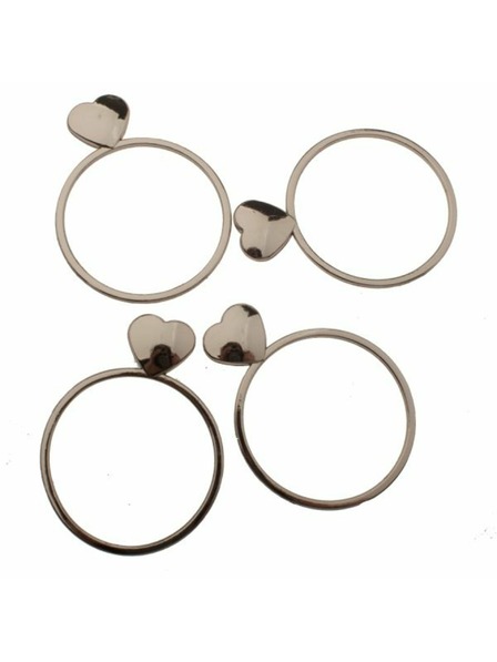 Casa de Engel Kovinski obročki za serviete - set 4 kosov, 12/72