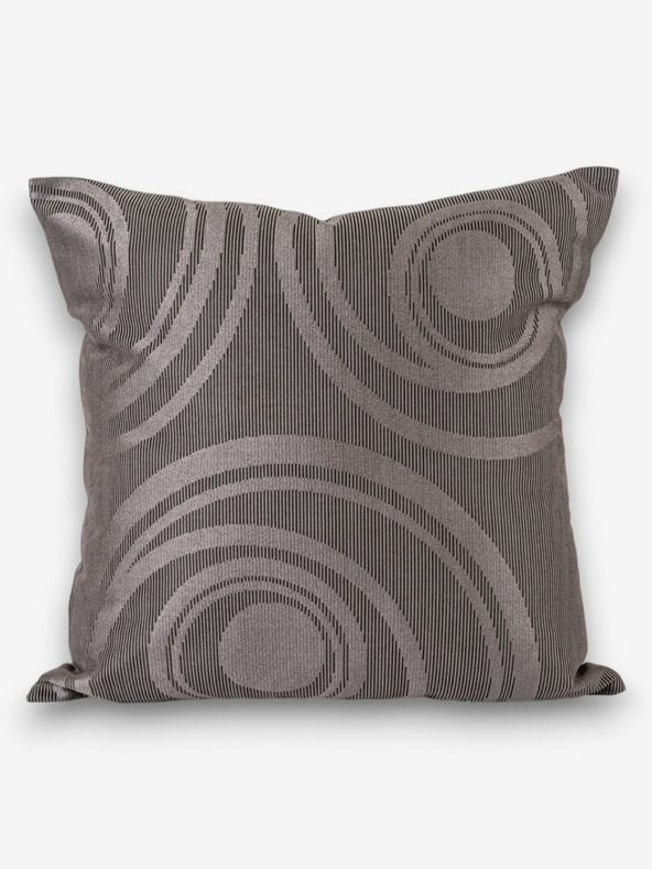 Kvalitex Siva blazina Krogi 50x50cm Kvalitex