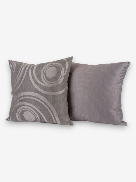 Kvalitex Siva blazina Krogi 50x50cm Kvalitex