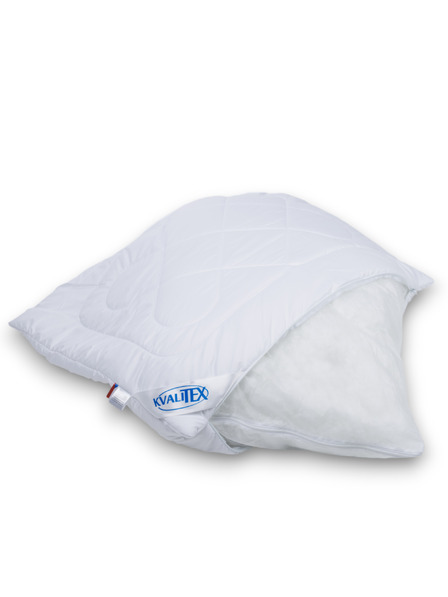 Kvalitex Vzglavnik z mrežico Alaska zadrga 70x90cm 900g bel Kvalitex