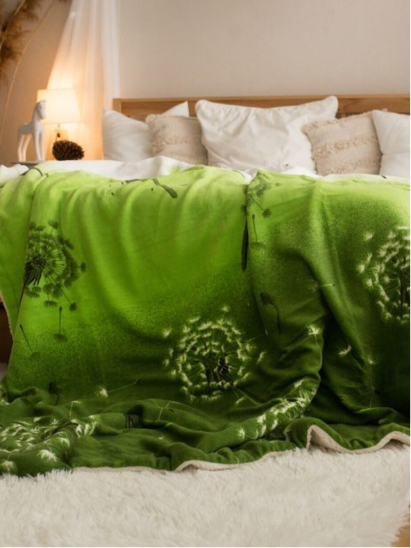 Kvalitex Odejica iz jagnjetine 150x200cm regratovo zelena Kvalitex