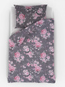 Kvalitex Francoska bombažna posteljnina Provence Collection 200x200, 70x90cm Beatrice siva Qualitex