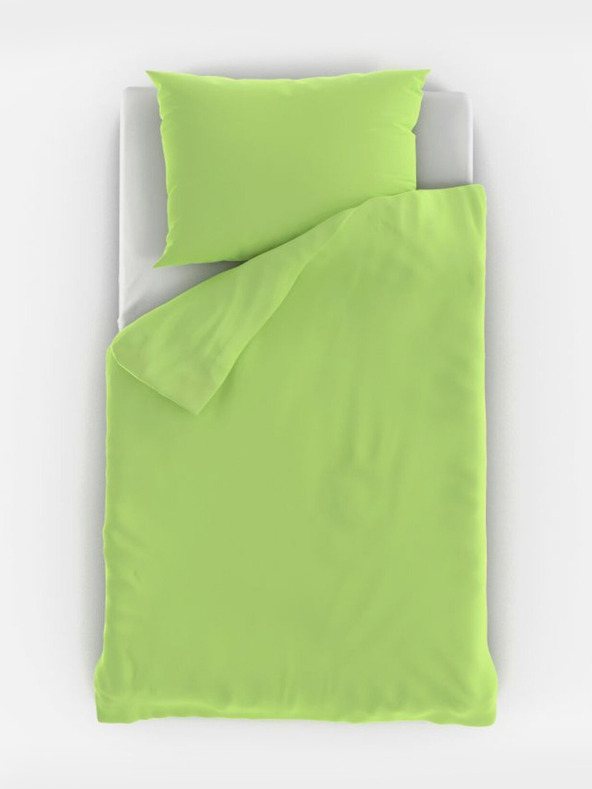 Kvalitex Bombažna posteljnina za otroško posteljico svetlo zelena