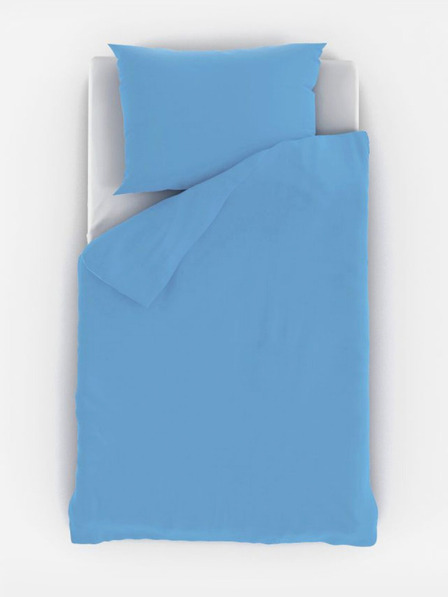 Kvalitex Bombažna posteljnina za otroško posteljico modra