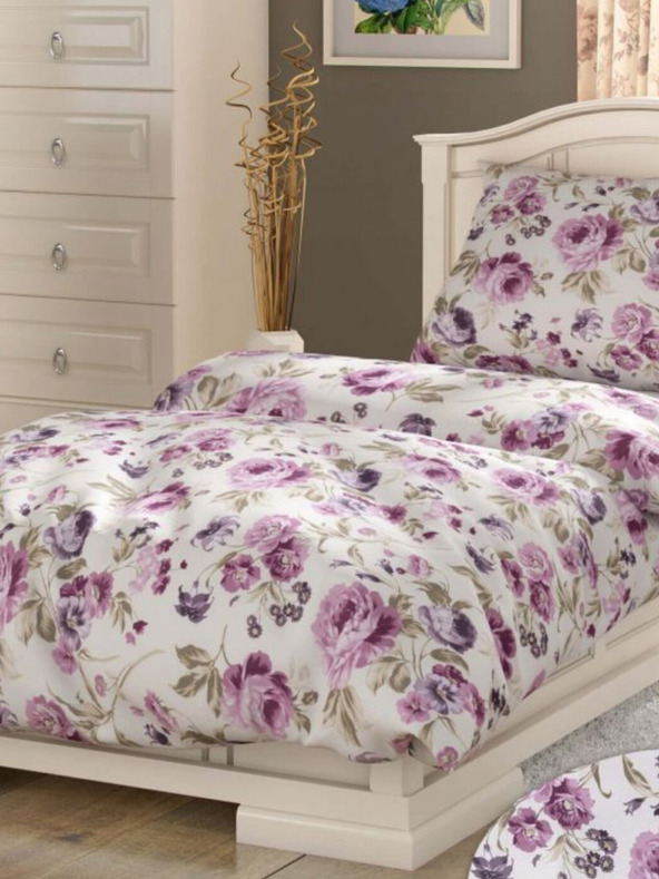 Kvalitex Francoska bombažna posteljnina PROVENCE COLLECTION 200x200, 70x90cm Daniela vijolična