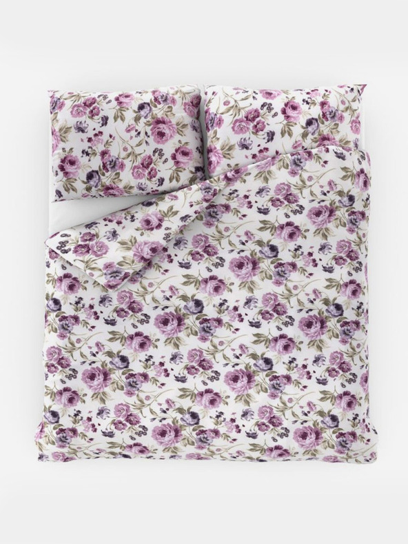 Kvalitex Francoska bombažna posteljnina PROVENCE COLLECTION 200x200, 70x90cm Daniela vijolična