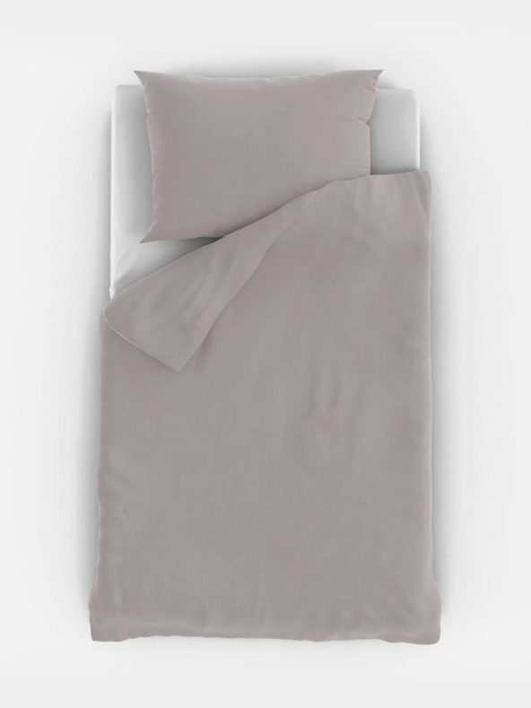 Kvalitex Bombažno posteljno perilo za otroško posteljico svetlo sive barve