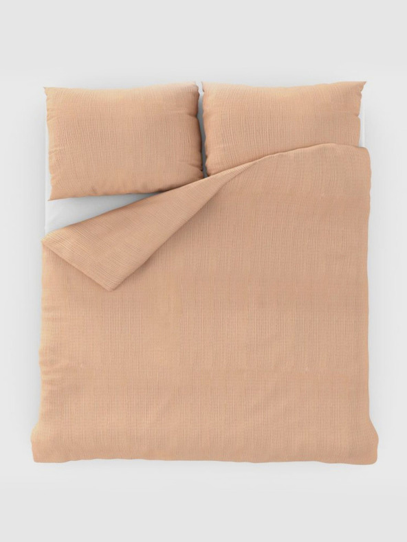 Kvalitex Francoska krepna posteljnina 240x200, 70x90cm losos Kvalitex