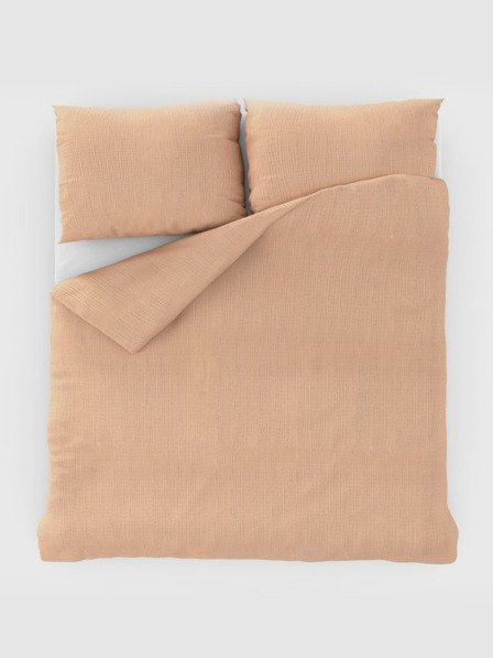 Kvalitex Francoska krepna posteljnina 240x200, 70x90cm losos Kvalitex
