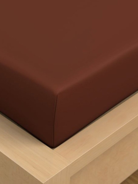 Kvalitex Bombažna rjuha 150x230cm temno rjava