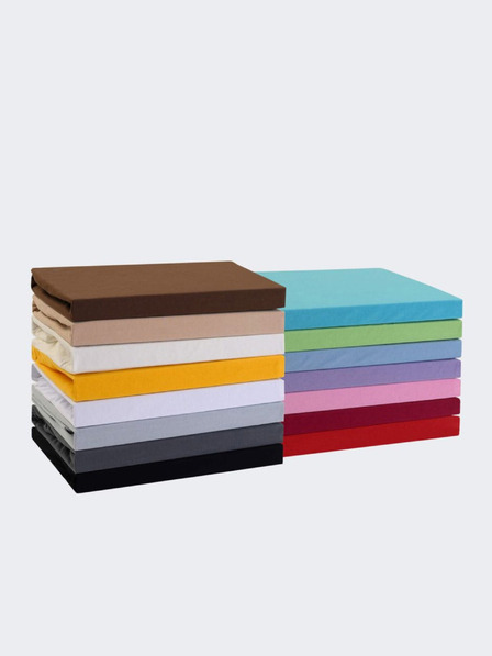 Kvalitex Prevleka iz jerseja 160x200cm temno rjava