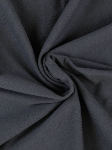 Kvalitex Jersey rjuha za enojno posteljo 120x200cm temno siva Kvalitex