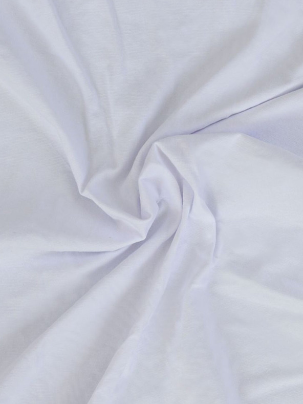 Kvalitex Prevleka iz jerseja z lycro 90x200cm bela Kvalitex