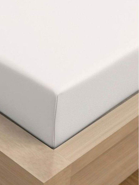 Kvalitex Prevleka iz jerseja z lycro 90x200cm bela Kvalitex