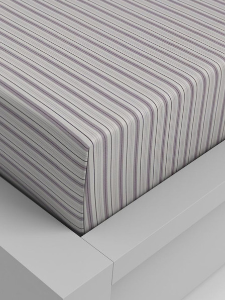 Kvalitex Bombažna raztegljiva rjuha 100x200cm vijugasta Kvalitex
