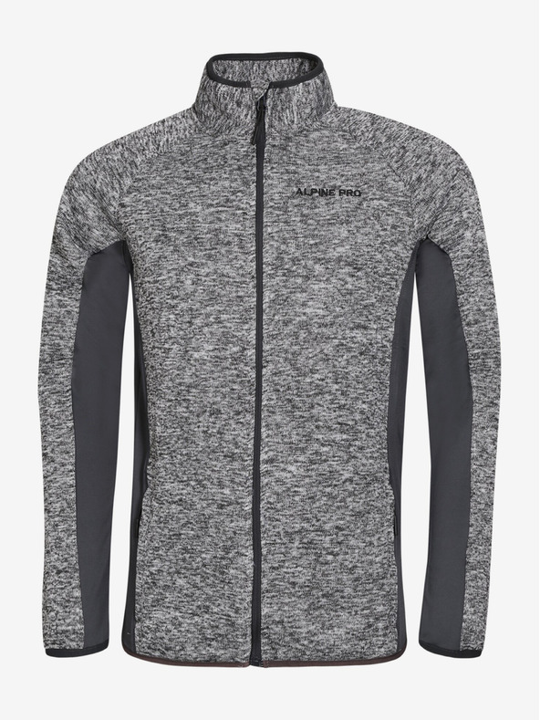 ALPINE PRO Moška majica ALPINE PRO QELEN dk.true siva