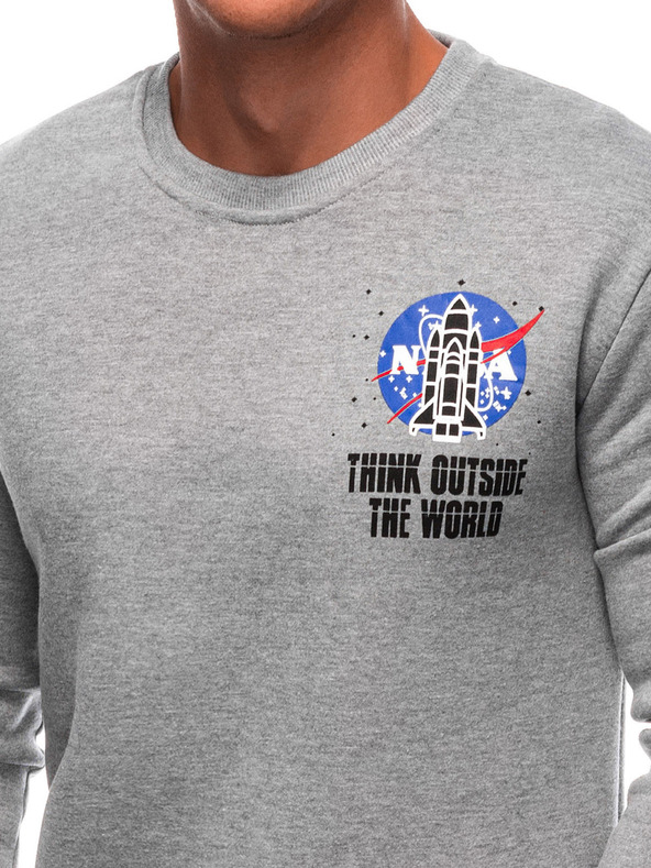 Edoti EDOTI Moška jopa s kapuco, siva