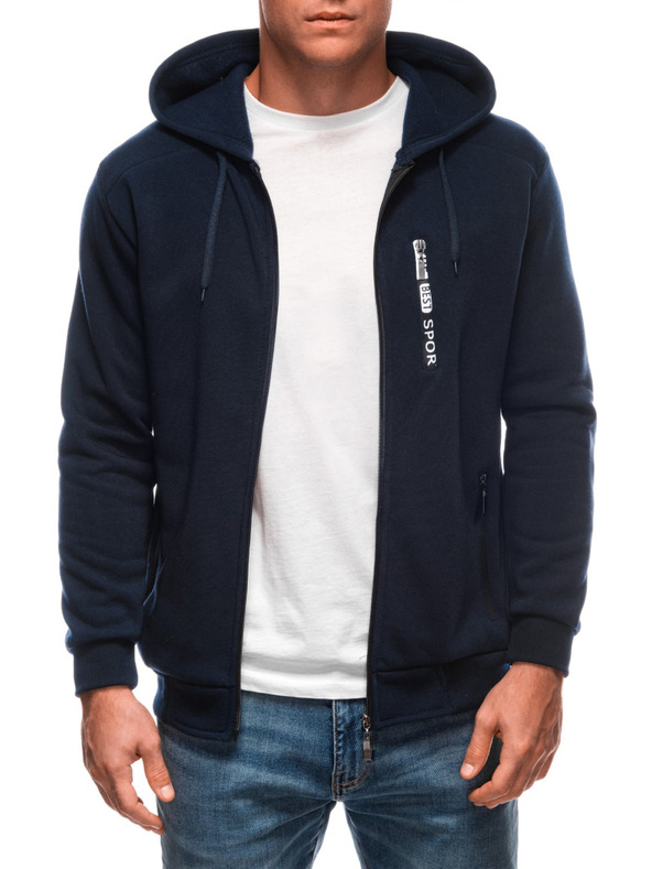 Edoti EDOTI Moška majica s kapuco, temno modra