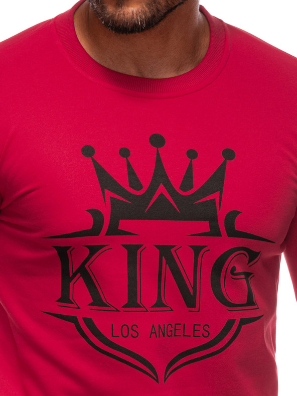 Edoti EDOTI Moška jopa s kapuco, rdeča