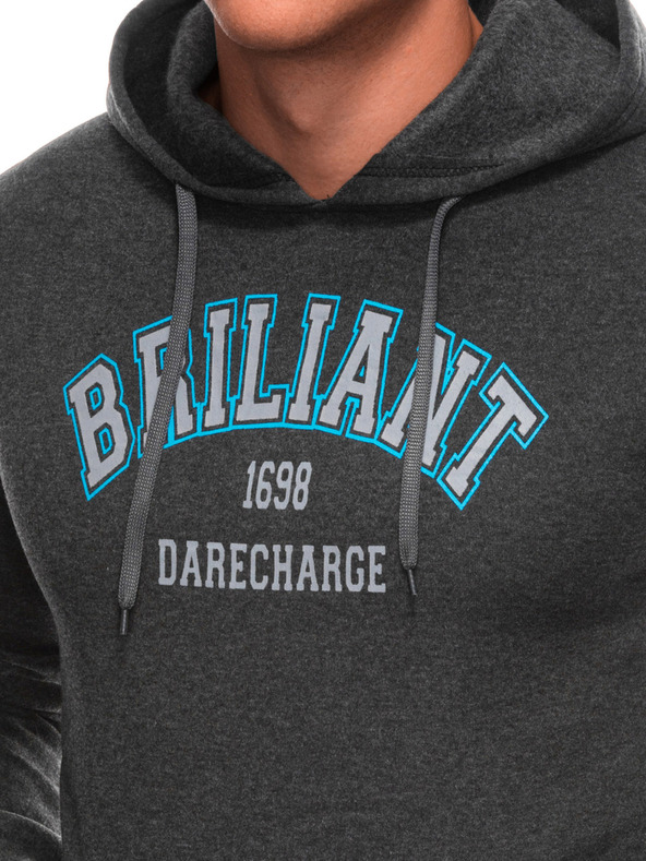 Edoti EDOTI Moška jopa s kapuco, grafitna