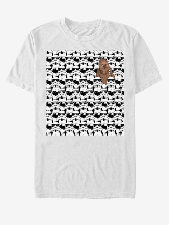 ZOOT.Fan Bela unisex majica Star Wars Kaj počne Chewie tam