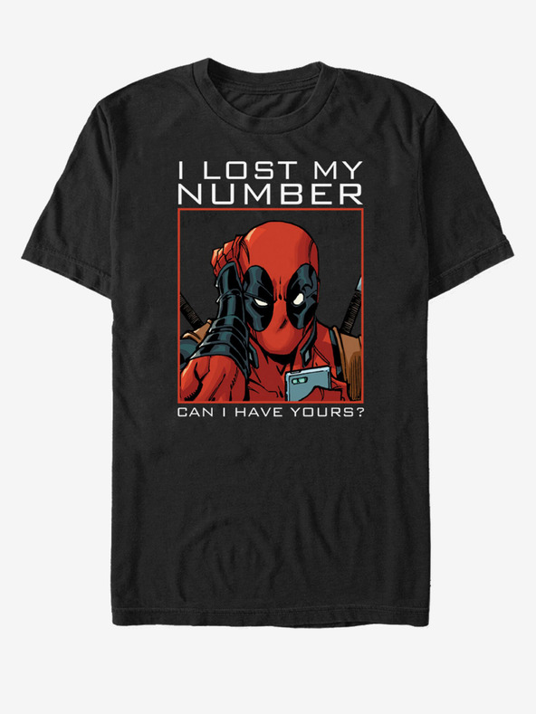 ZOOT.Fan Črna unisex majica Marvel New Number