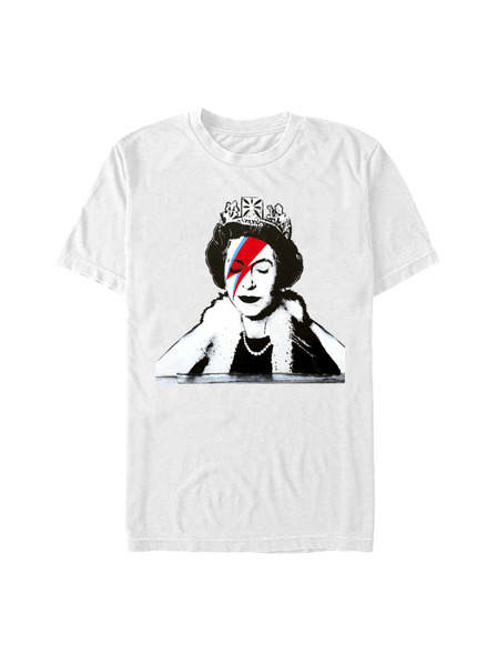ZOOT.Fan Bela majica Banksy (Brandalised) Bansky Queen Ziggy