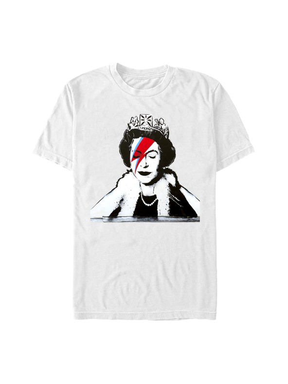 ZOOT.Fan Bela majica Banksy (Brandalised) Bansky Queen Ziggy