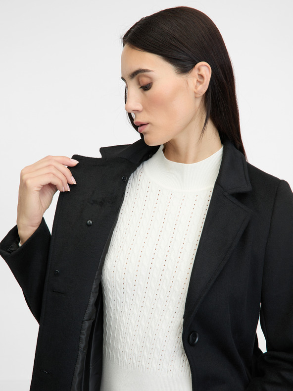 Orsay Črn ženski plašč ORSAY