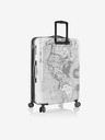 Heys Komplet treh vzorčastih potovalnih kovčkov v beli barvi Heys Journey 3G S,M,L Black/White Map