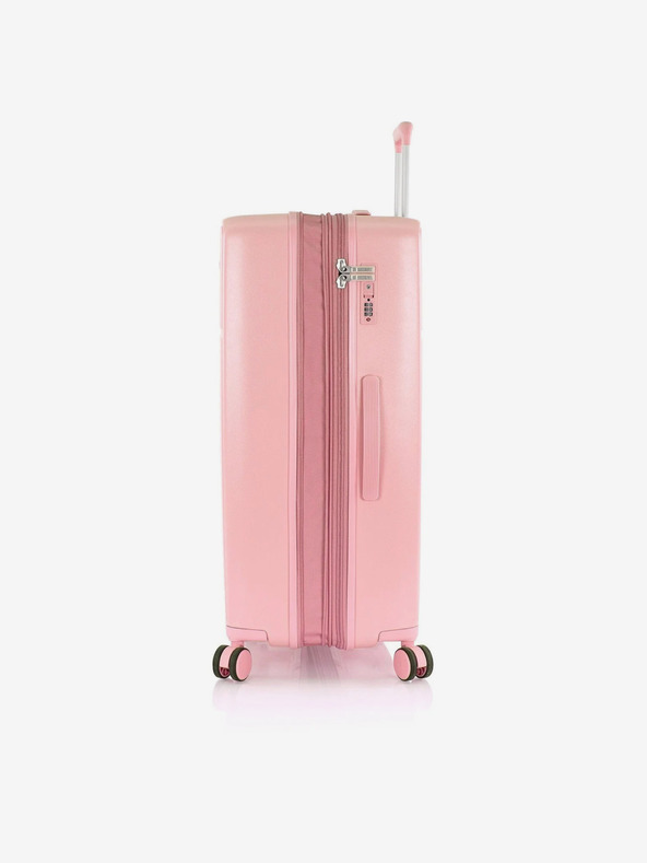 Heys Komplet treh ženskih potovalnih kovčkov v rožnati barvi Heys Pastel S,M,L Blush