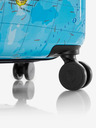 Heys Komplet treh vzorčastih potovalnih kovčkov v modri barvi Heys Journey 3G S,M,L Blue Map