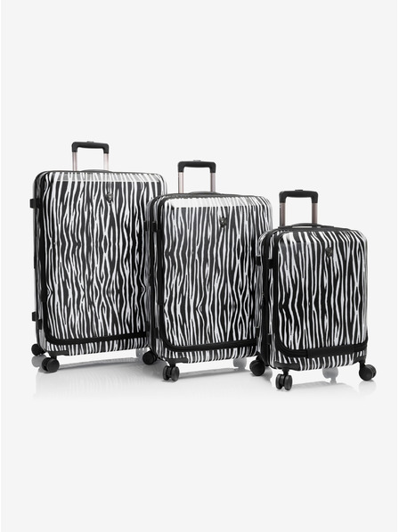 Heys Komplet treh potovalnih kovčkov Heys EZ Fashion S,M,L Zebra