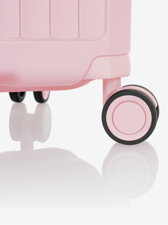 Heys Komplet treh ženskih potovalnih kovčkov v roza barvi Heys Airlite S,M,L Blush