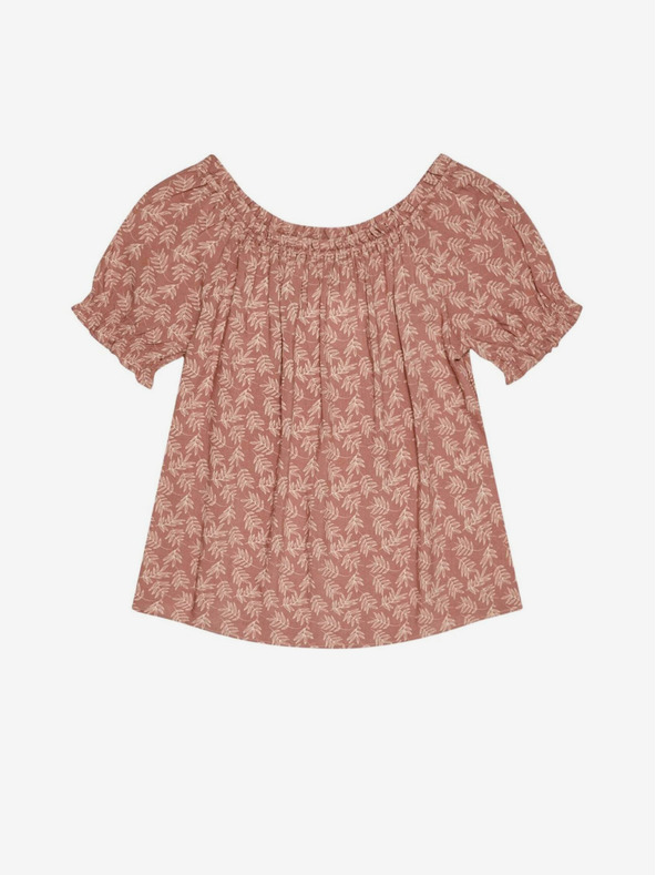 Moodo Rjava ženska cvetlična bluza Moodo