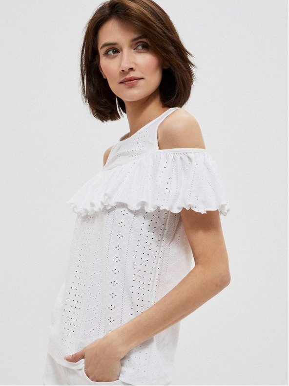 Moodo Bela ženska bluza Moodo