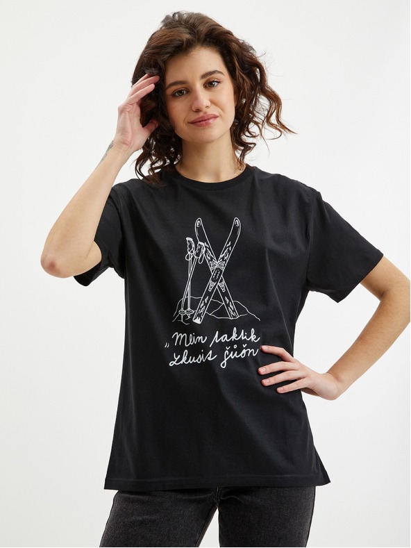 ZOOT.Original Črna ženska majica Zoot Original Mein tactik