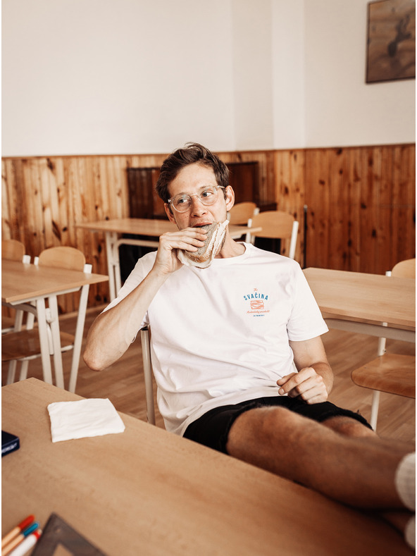 ZOOT.Original Bela ženska majica ZOOT Original Mamin prigrizek