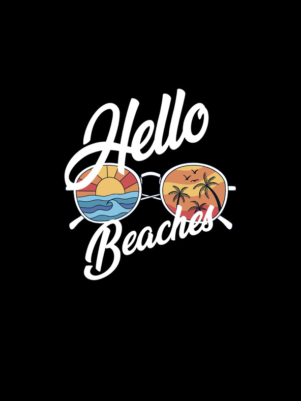 ZOOT.Original Črna ženska majica ZOOT.Original Hello beaches