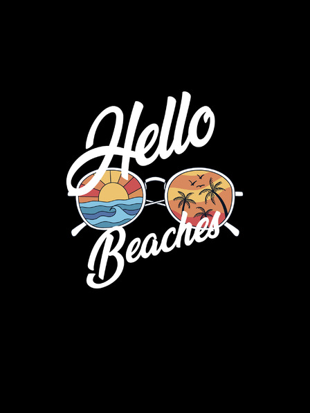 ZOOT.Original Črna ženska majica ZOOT.Original Hello beaches