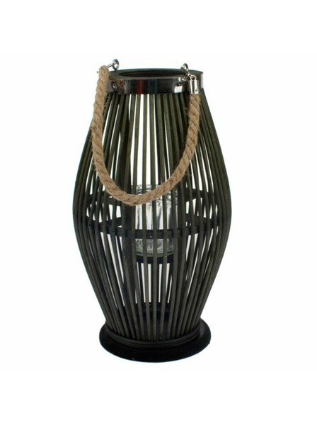 Casa de Engel Bambusova svetilka s steklom, zelena, 0/6