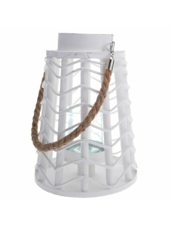 Casa de Engel Lesterna z steklom, bela, 0/8