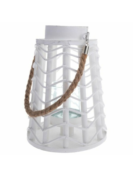 Casa de Engel Lesterna z steklom, bela, 0/8