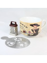 Casa de Engel Keramična skodelica s posipalnikom in strgalom, 0/30