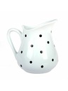 Casa de Engel Keramična džezica - bela s črnimi pikami, 500 ml, 6/24