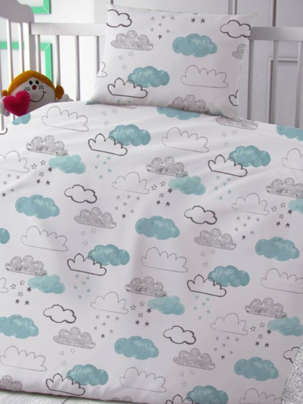 Kvalitex Bombažna posteljnina za otroško posteljico Nebíčko