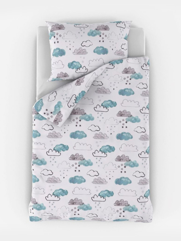 Kvalitex Bombažna posteljnina za otroško posteljico Nebíčko